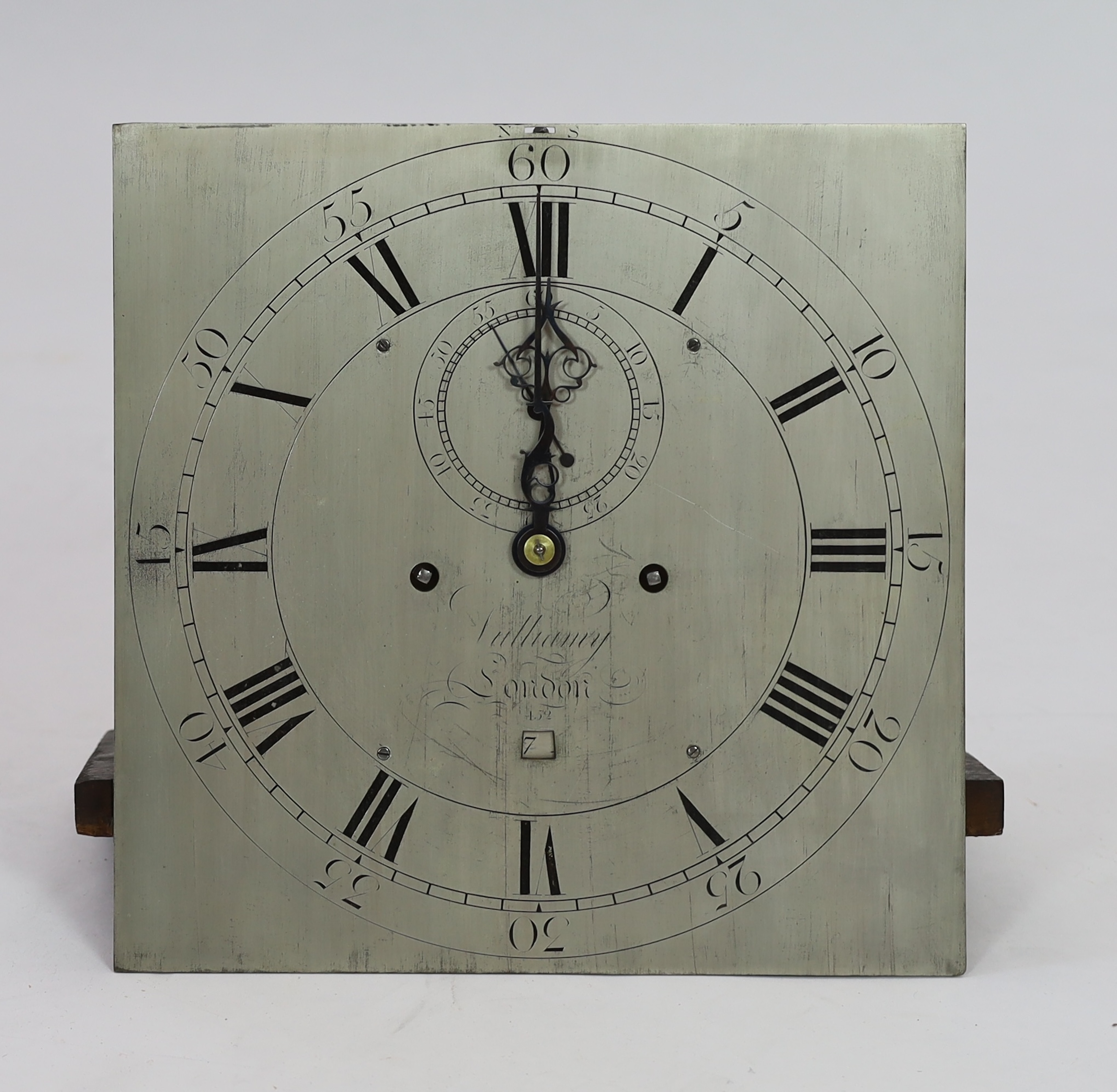 Vuillamy of London, no.452, a George III mahogany eight day regulator longcase clock